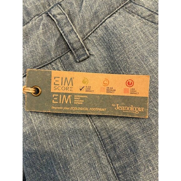 NWT Carbon 2 Cobalt Pants Jeans Lyocell Straight Leg Blue Size 14 New - Picture 4 of 5